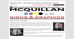 Desktop Screenshot of mcquillansigns.co.uk